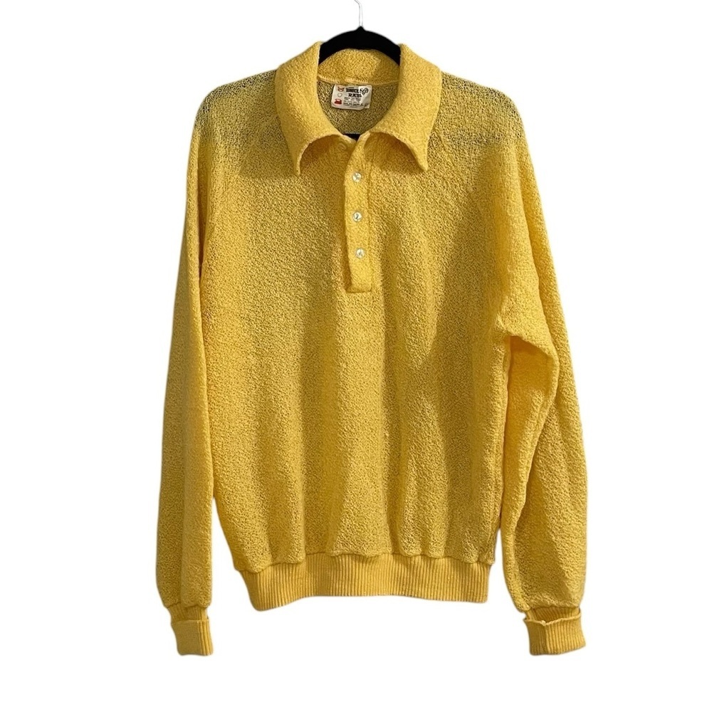 WHITE RAM Vintage Wool Mohair Sweater Collar
Yellow Gold M